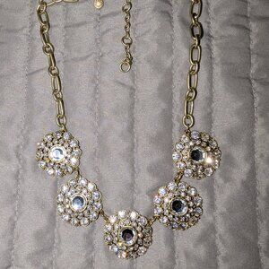 J. Crew Crystal Cluster Statement Necklace 4612